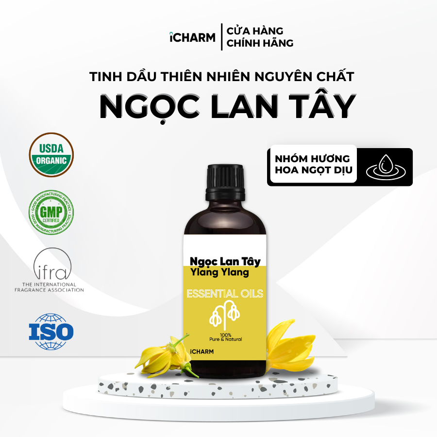 Tinh dầu Ylang Ylang nguyên chất nhập khẩu | iCHARM