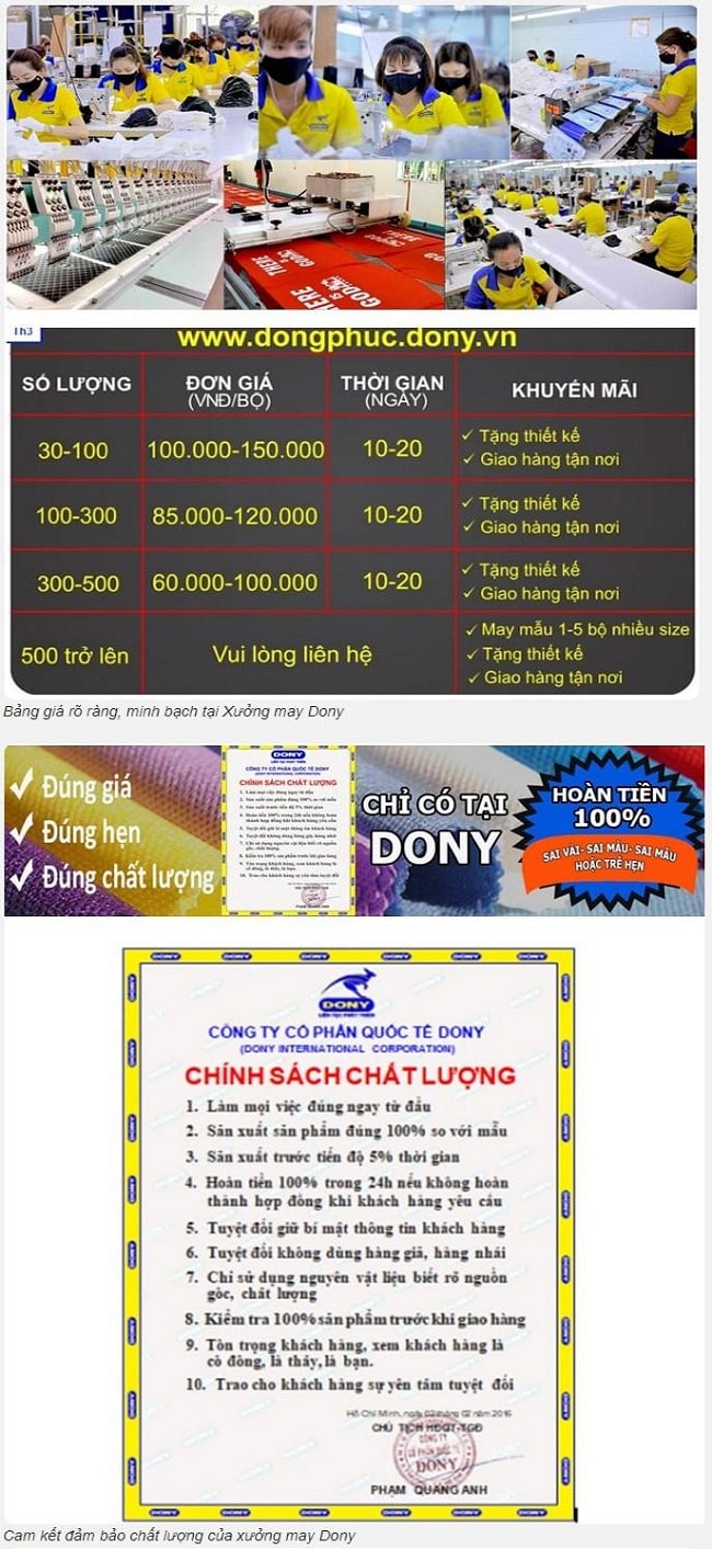 Top 10 công ty may đồng phục công sở đẹp, uy tín tại TP.HCM